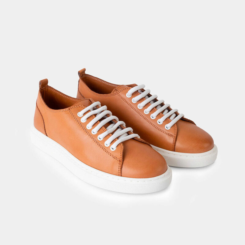 Damsneakers i läder