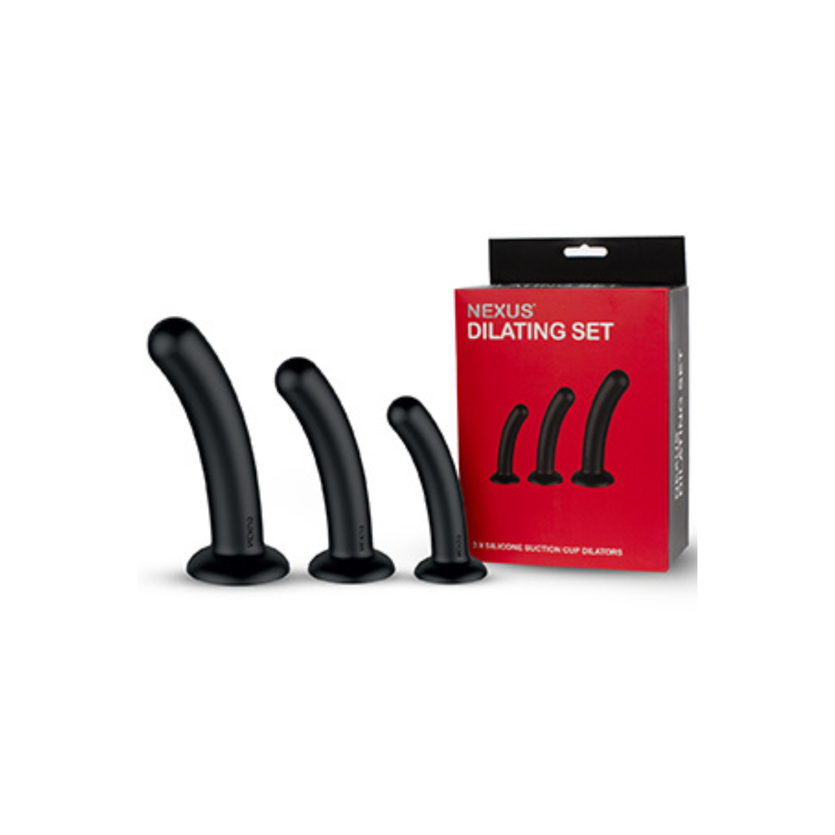 Nexus Dilator Set Silikon Analdildos S, M, L Schwarz
