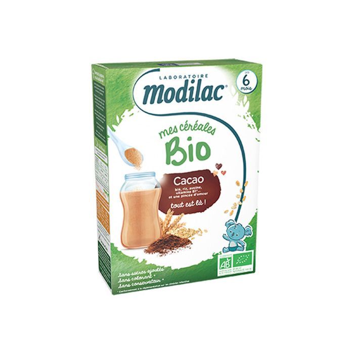 Modilac Bio-Getreidebrei aus 6 Monate altem Kakao, 250 g