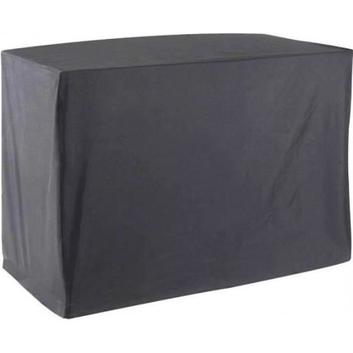 Funda protectora de poliéster de alta calidad para carro de plancha, 100 x 60 x 90 cm, color antracita.