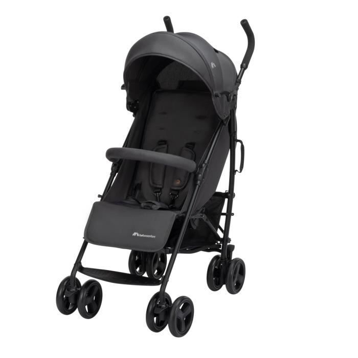 BEBECONFORT DUSK Compact Stroller, 1st Age, Ultra-Compact, Easy Fold, Birth to 4 Years, Up to 22 kg MINERAL GRAPHITE