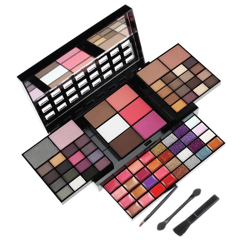Kit de Maquiagem Completo com 74 Cores - Paleta Combinada