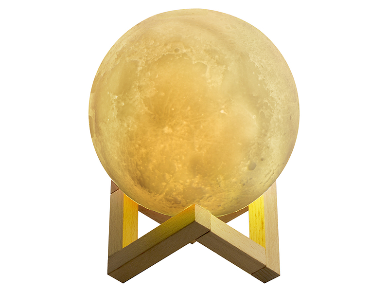 Lampa stołowa dekoracyjna Moonlight LED biała