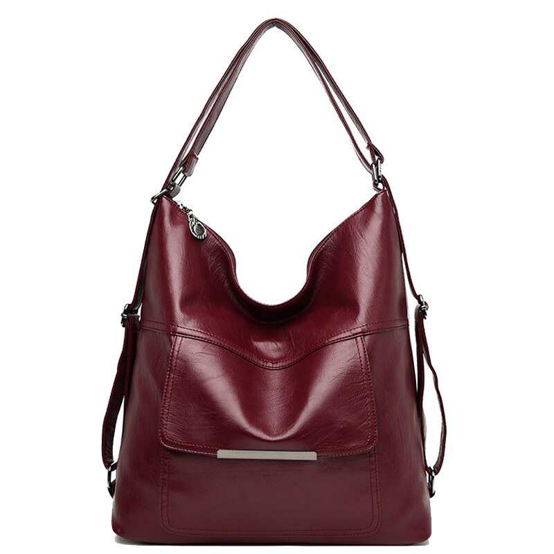 Borsa a tracolla da donna in pelle di marca, grande capacità, modello 2020, borsa a spalla alla moda.
