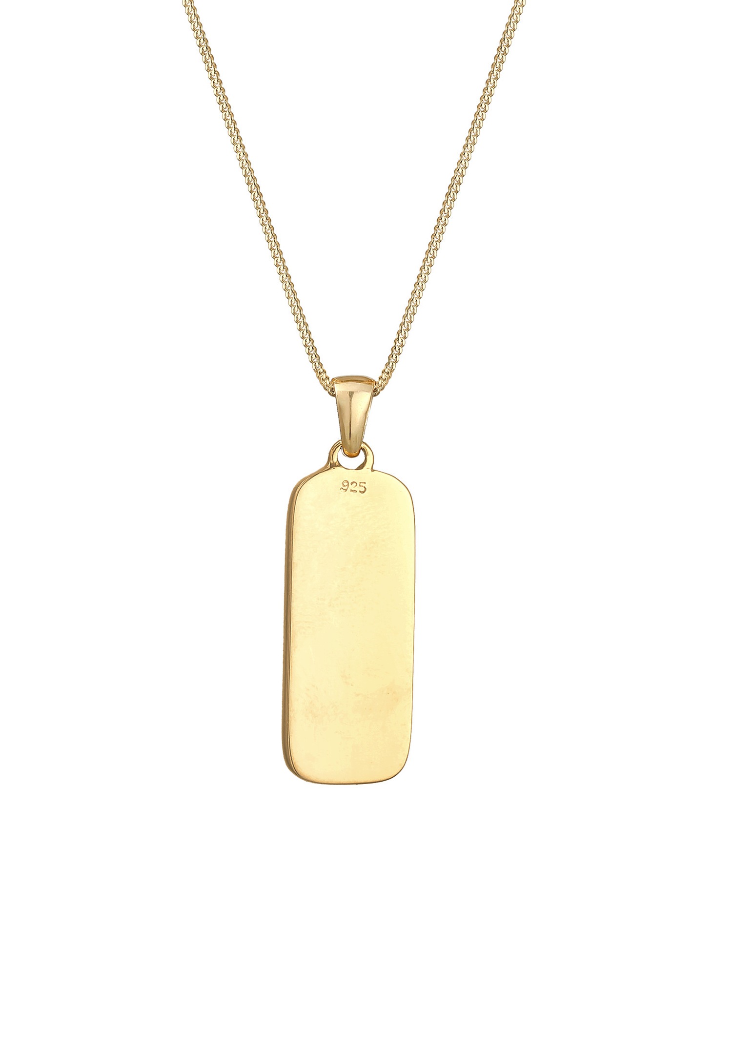 Elli Écriture Chinoise Pendentif Amour Vintage Collier Femme - (925/1000) Argent Plaqué Or