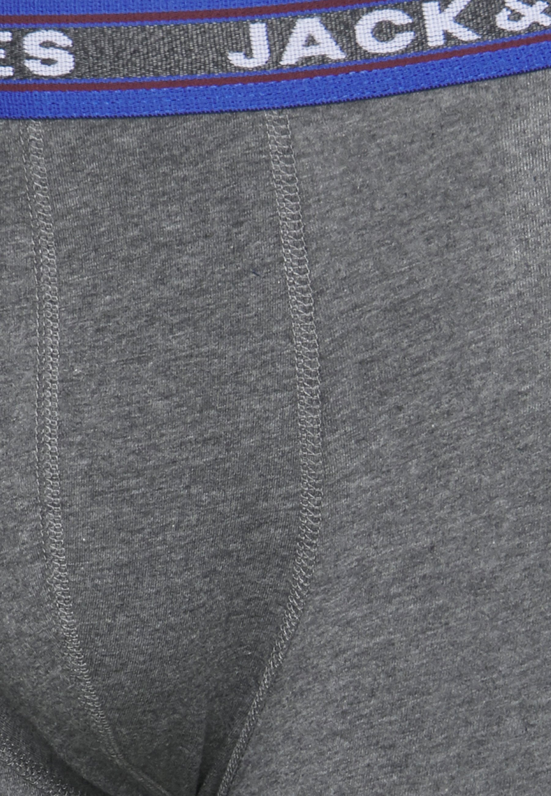 Jack & Jones JACOLIVER PLUS TRUNKS 5 PAC - Trunks - tmavě šedá melanž