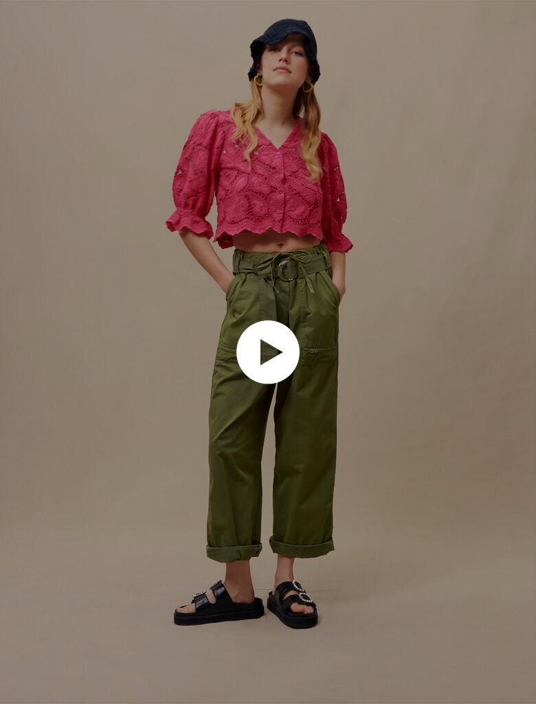 Pantaloni cargo - Kaki