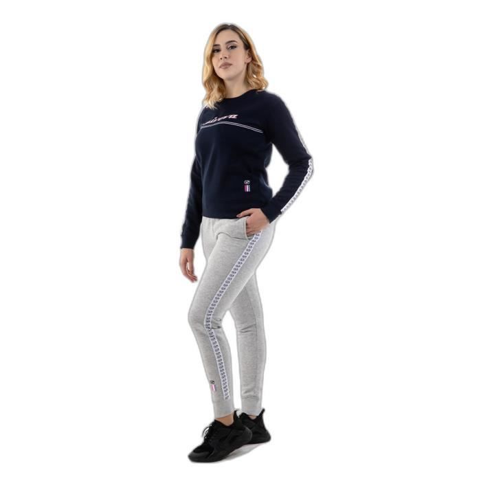 Tuta multisport da ragazza Givova, blu navy/grigio chiaro - Pile 15% cotone 85% poliestere, giacca + pantaloni