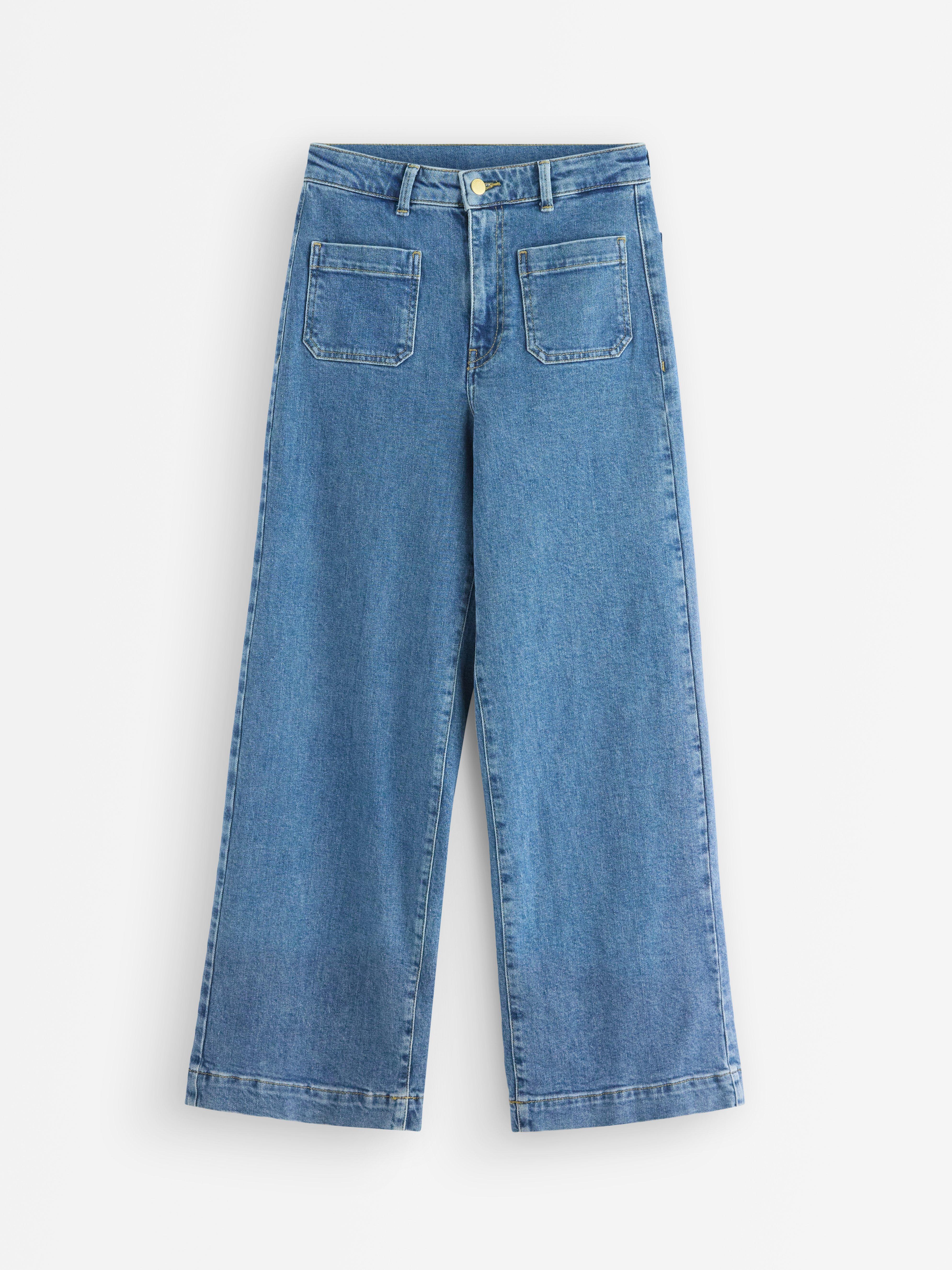 VIDE jeans med korte ben Denimblå