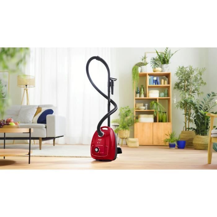 Aspirapolvere con sacco BOSCH GL38 - 600 W - 79 dB - Filtro HEPA - Cavo da 10 m - Sacchetto da 4 L - Controllo della potenza variabile