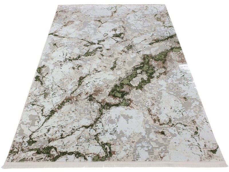 Dywan z frędzlami Emir 193 cream green cream 120x170