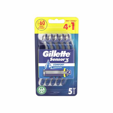 Gillette Lâminas de Barbear Descartáveis Sensor 3      5 un 5 un