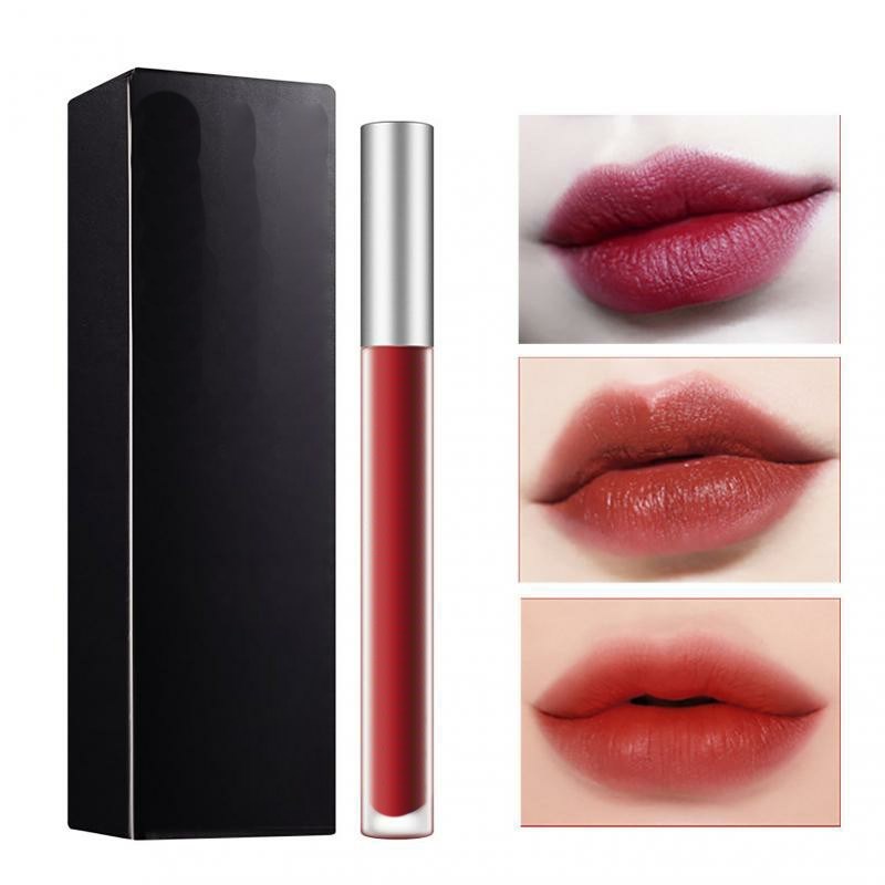 unidad de brillo labial hidratante aterciopelado de larga duración, acabado mate, tinte labial, maquillaje labial, labiales rojos brillantes y sexys, cosméticos TSLM1