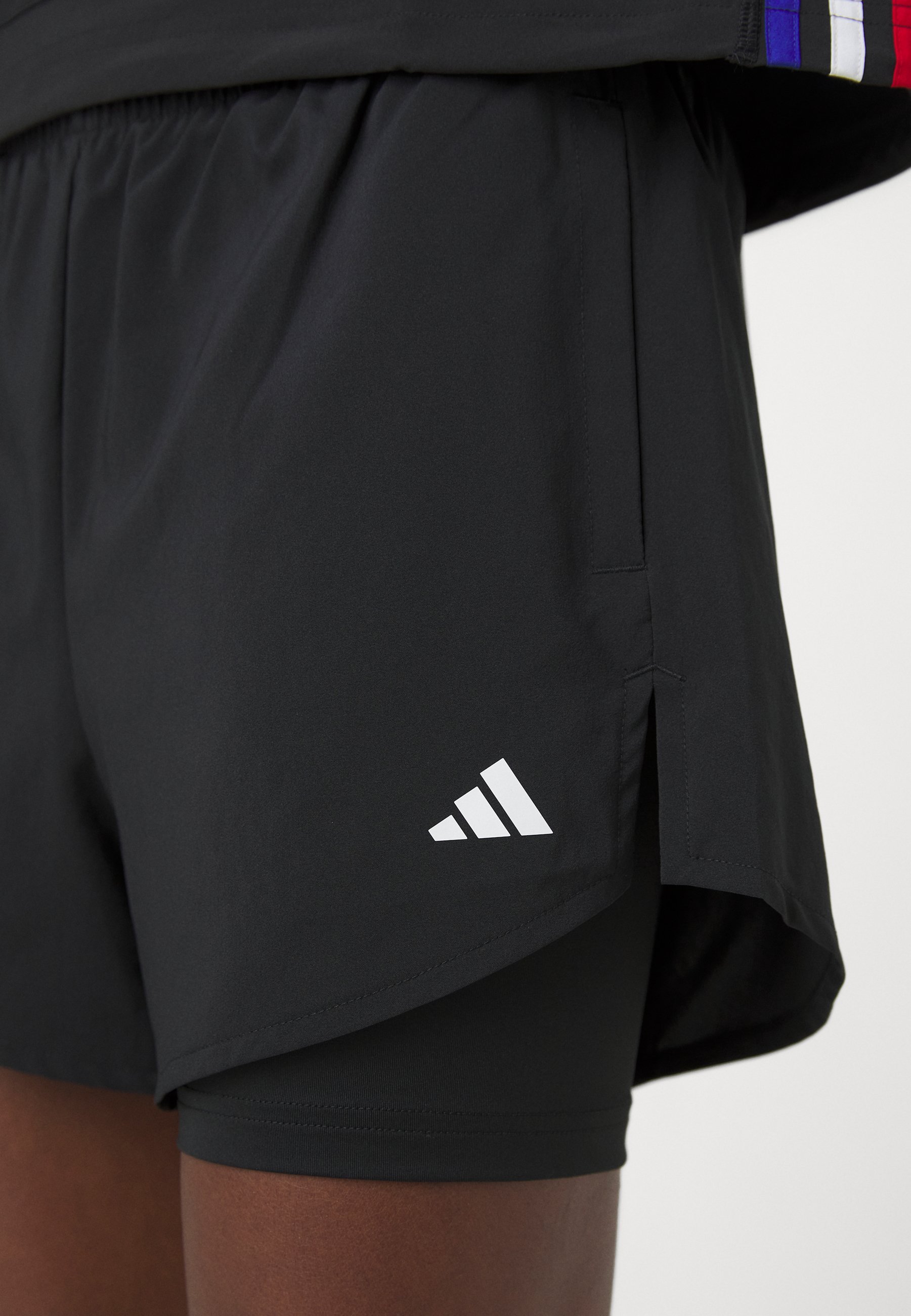 adidas Performance W MIN 2IN1 SHO - Sportshorts - zwart/wit