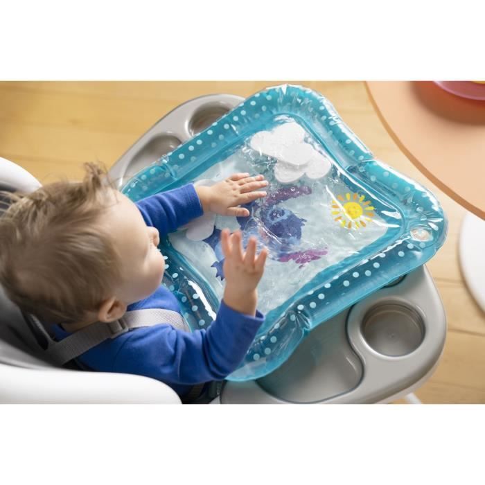 DISNEY BABY - STITCH - Baby Water Mat, Sensory and Developmental Toy, Inflatable, Easy to Clean, Foldable, From Birth