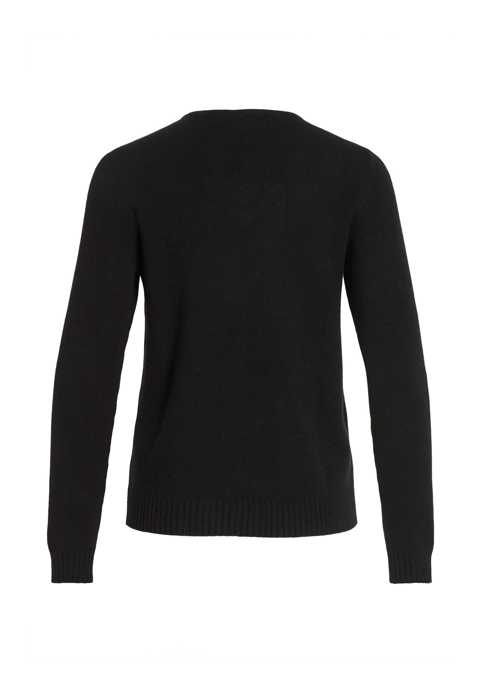 Pull VILA VIRIL à manches longues et col V - Noir
