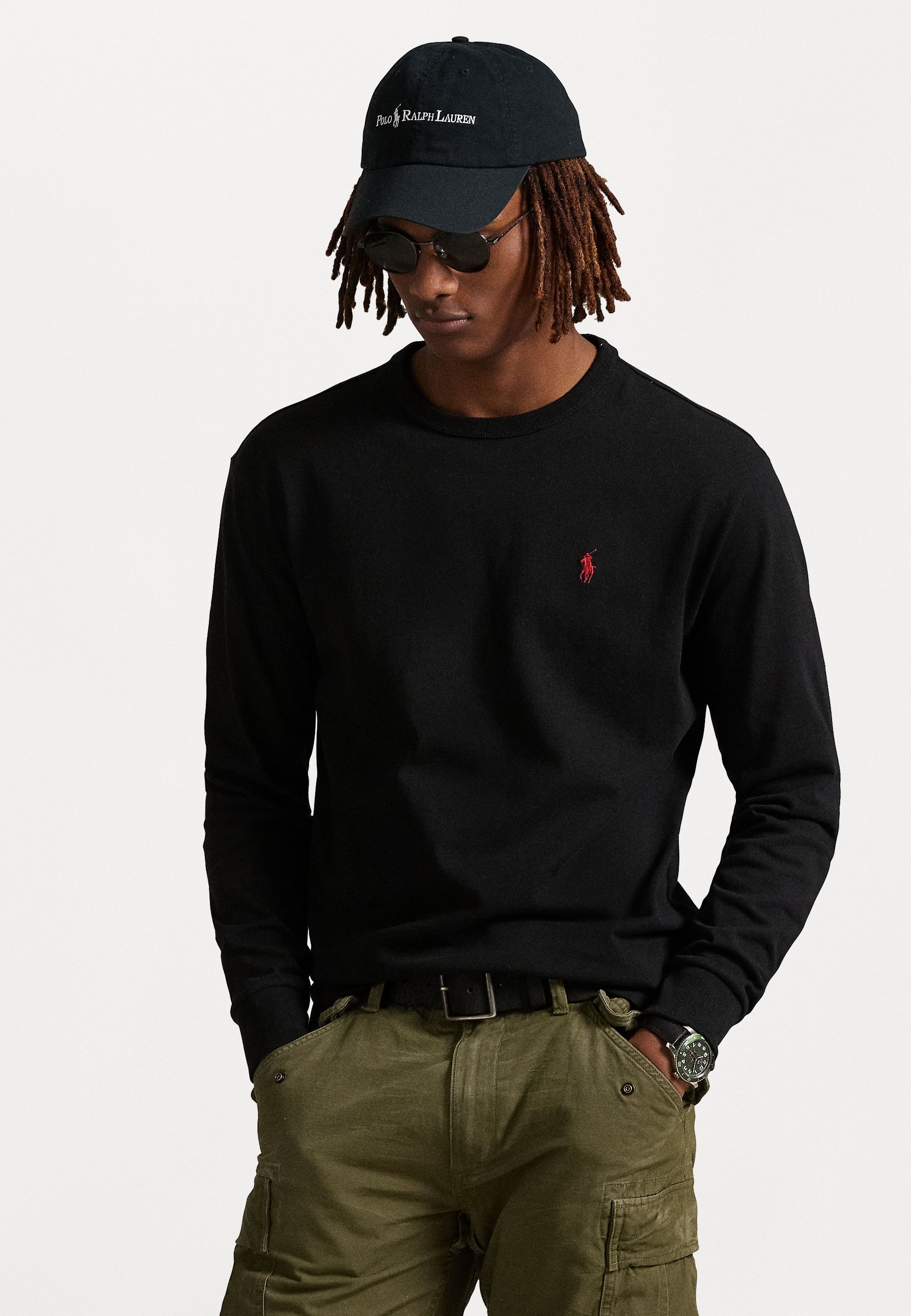 Polo Ralph Lauren CLASSIC FIT JERSEY LANGARM-T-SHIRT - Langarmshirt - Schwarz