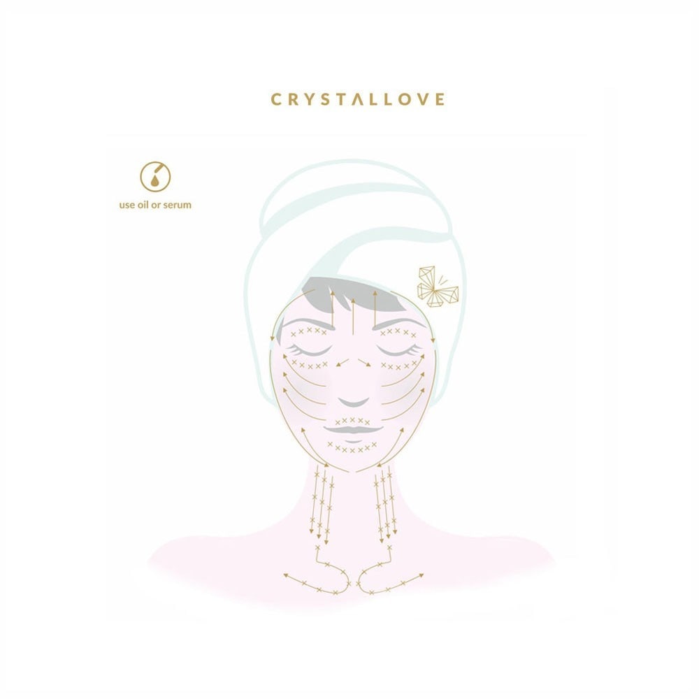 Massaggiatore facciale Crystallove con funzione coppettazione – 1 pezzo