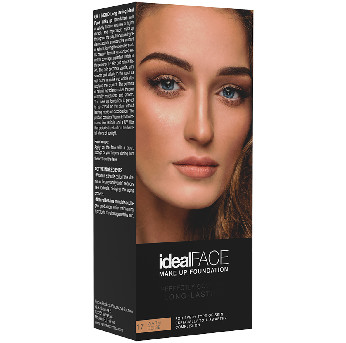 Ingrid flytande ansiktsfoundation nr 17 35ml Ideal Face