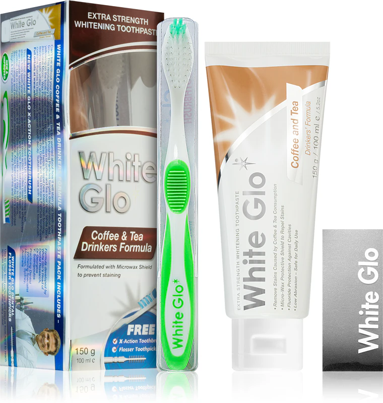 Kit de Higiene Dental White Glo para Consumidores de Café e Chá