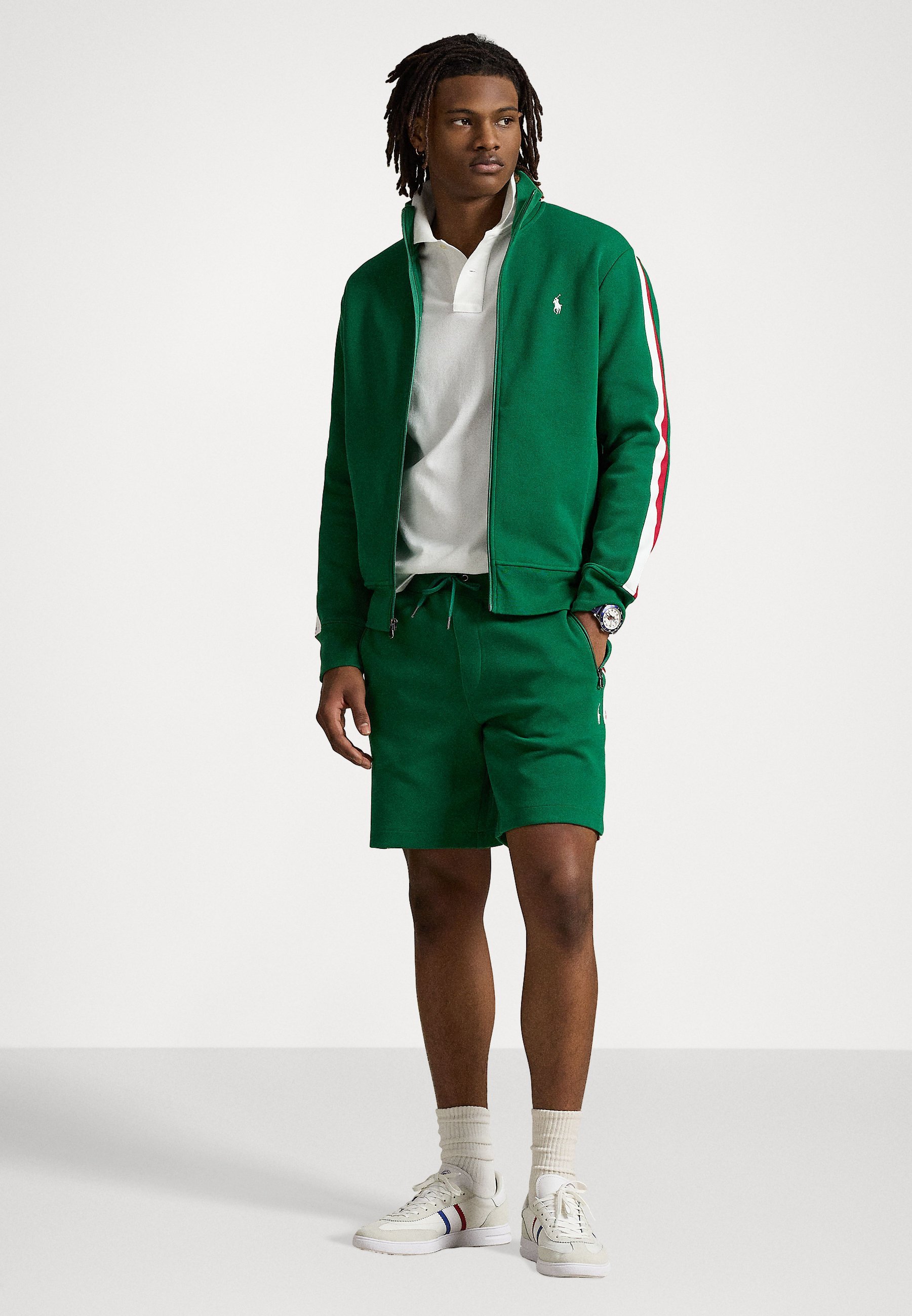 Polo Ralph Lauren LSTRAKJKTM13 - Trainingsjacke - Tennisgrün-Mehrfarbig