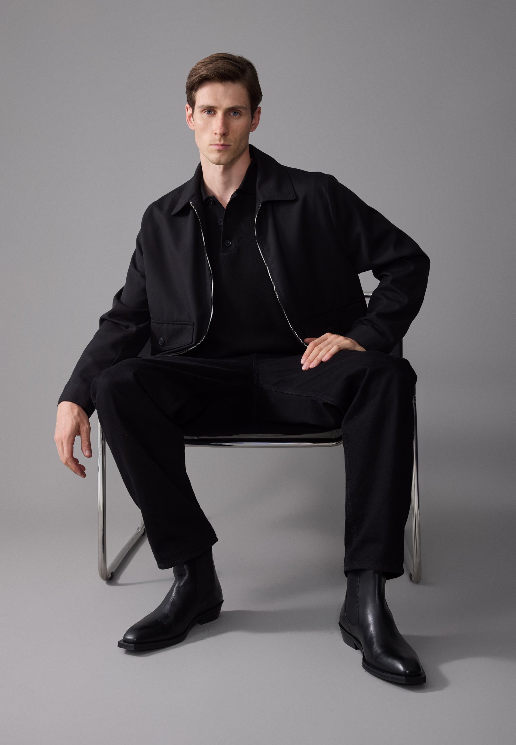 Zign Studio LEATHER - Klassieke enkellaarsjes - zwart