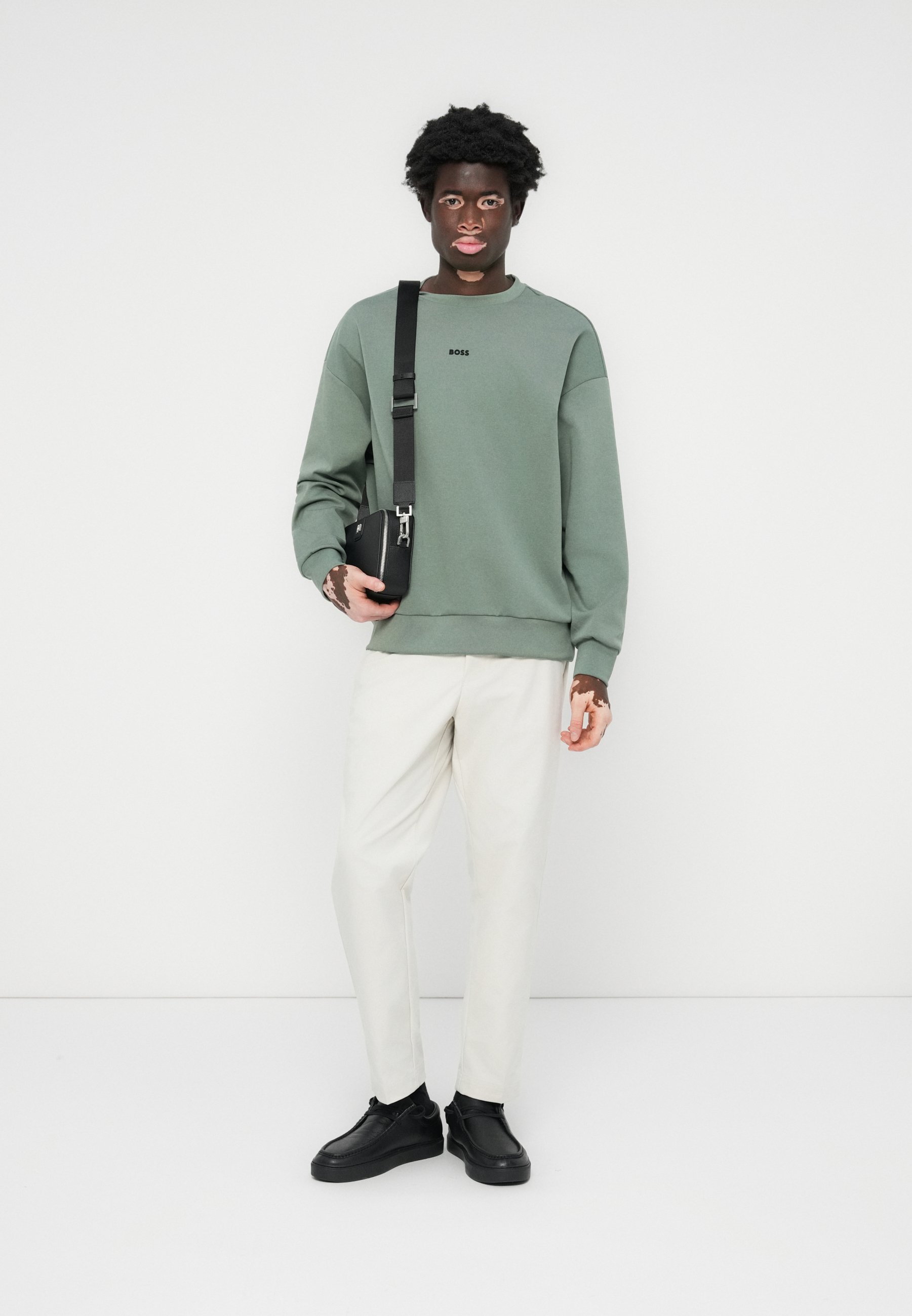 BOSS STENSON - Sweatshirt - open groen