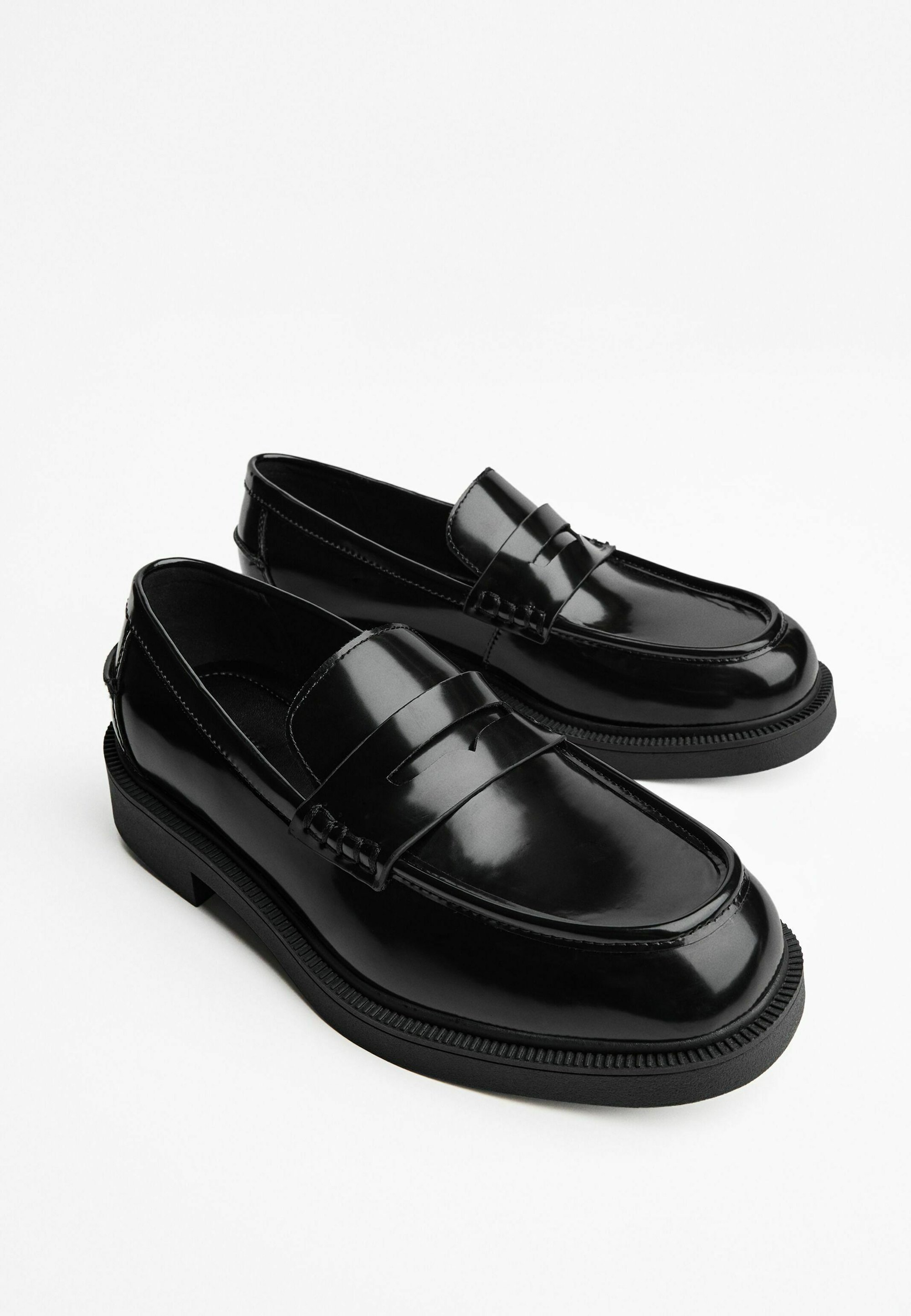 Mocassins Bershka à bout rond - Mocassins élégants - Noirs