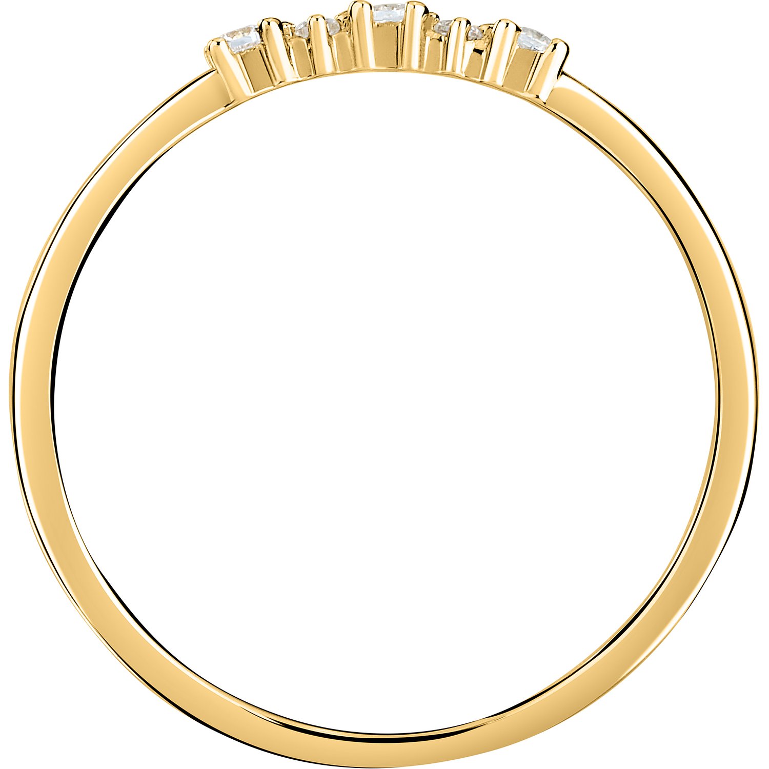 Live Diamond Bagues or jaune