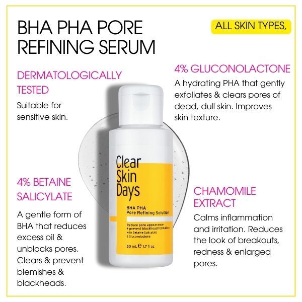 Clear Skin Days BHA PHA poru un melno punktu šķīdums 50ml
