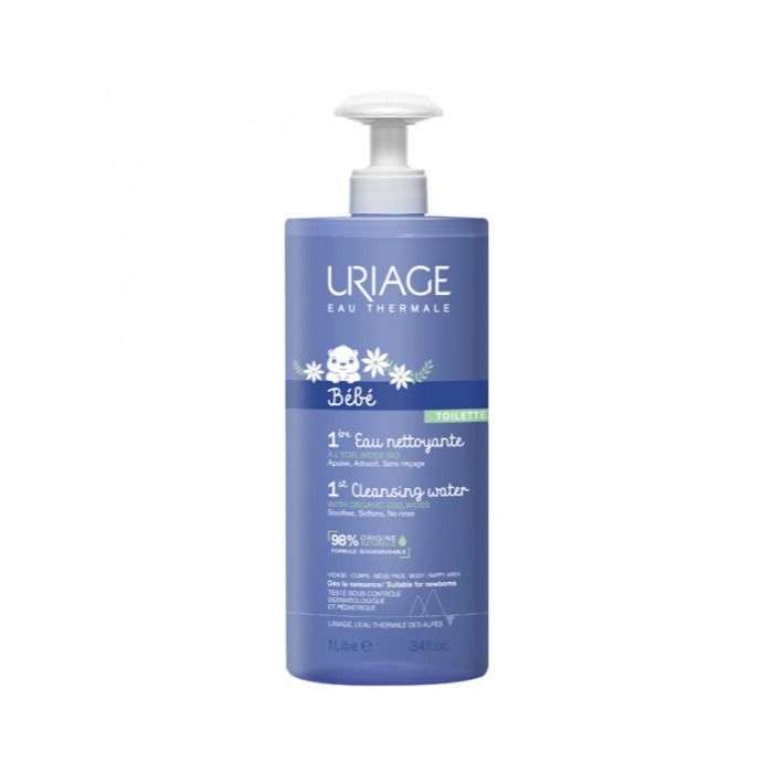Uriage 1ers soins bébé 1ère eau nettoyante sans rinçage 1L