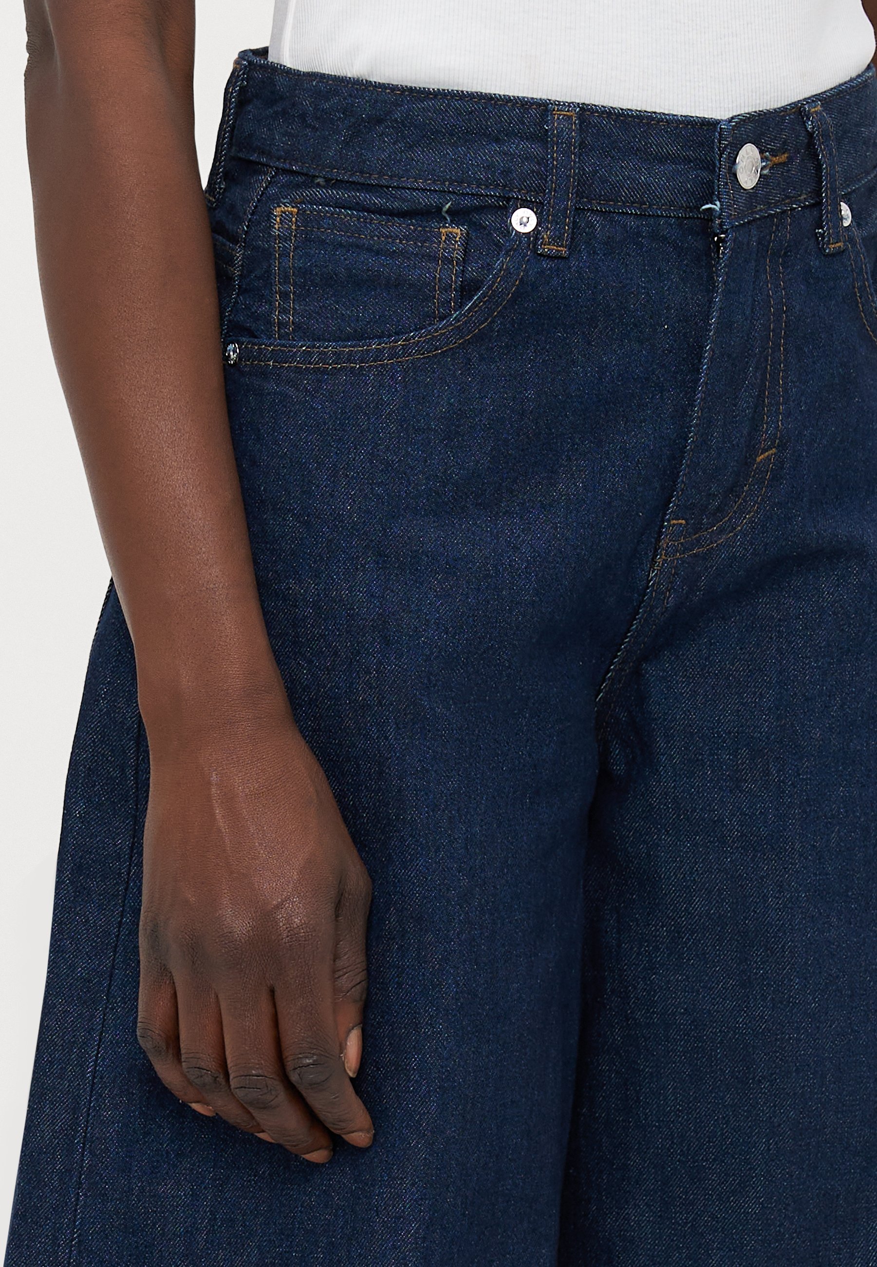ALLEEN VOOR LANGE PERSONALS - ONLY AYLOR BARREL - Relaxte jeans - donkerblauwe denim