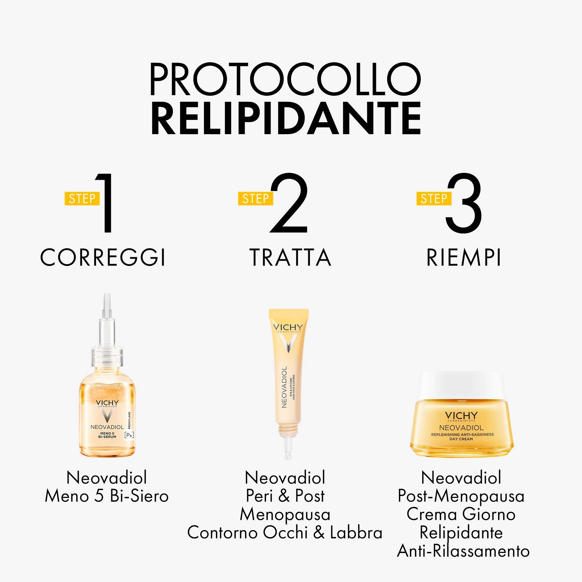 VICHY Vichy Neovadiol Soin contour des yeux et contour des lèvres 15 ml lissant, épaississant, rajeunissant.