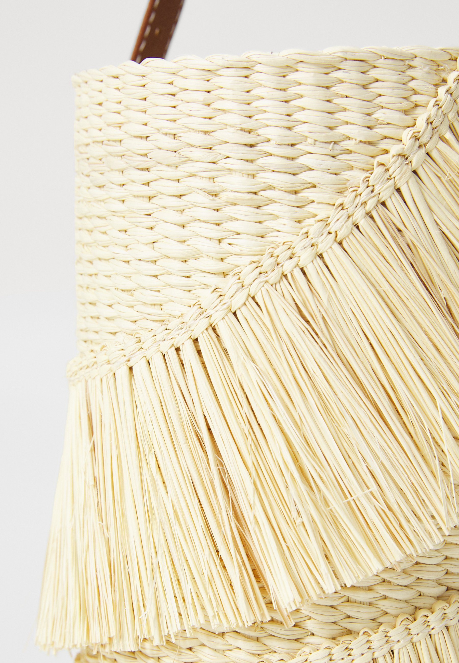 Sensi Studio MAXI FRAYED BUCKET - Handtas - naturel/camel