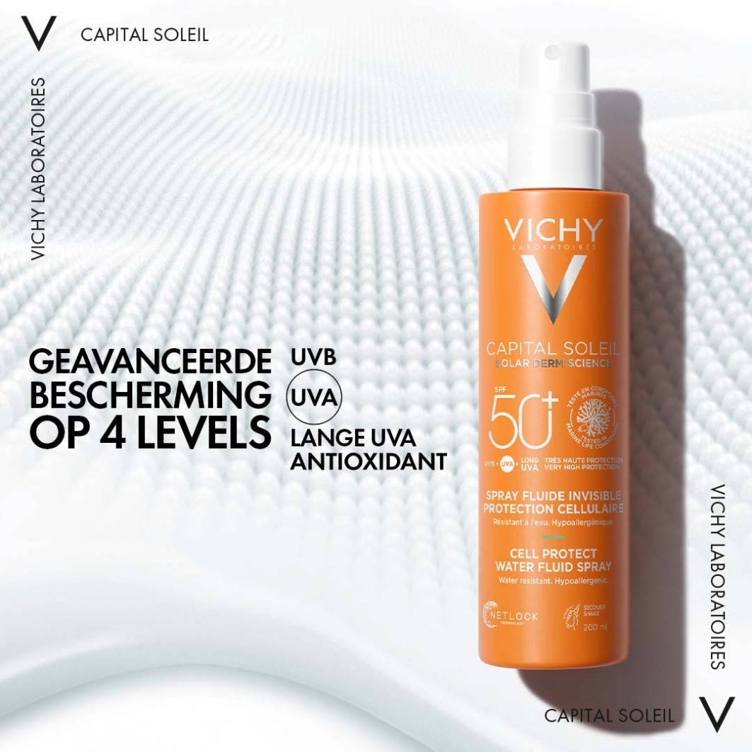 Vichy Capital Soleil Cell Protect Invisible Water Fluid Spray SPF 30 - 200 ml