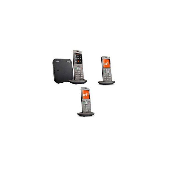 GIGASET Téléphone Fixe CL 660 A Trio Anthracite