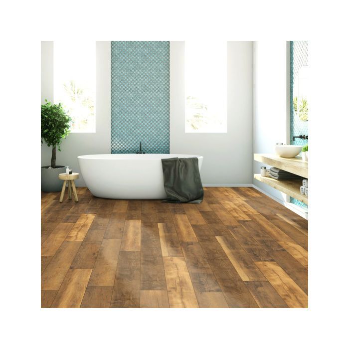 Suelo laminado - Cocina y baño - Tablones anchos - Roble Malibu - Paquete de 1.507 m²