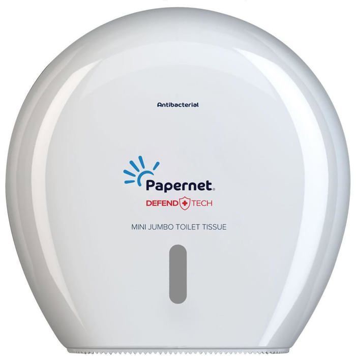Papernet Bio Tech-Papier Hygiénique Mini Jumbo,1 Paquet de 12 Rouleaux en Cellulose Pure et Longueur de 149,85 m,2 épaisseurs