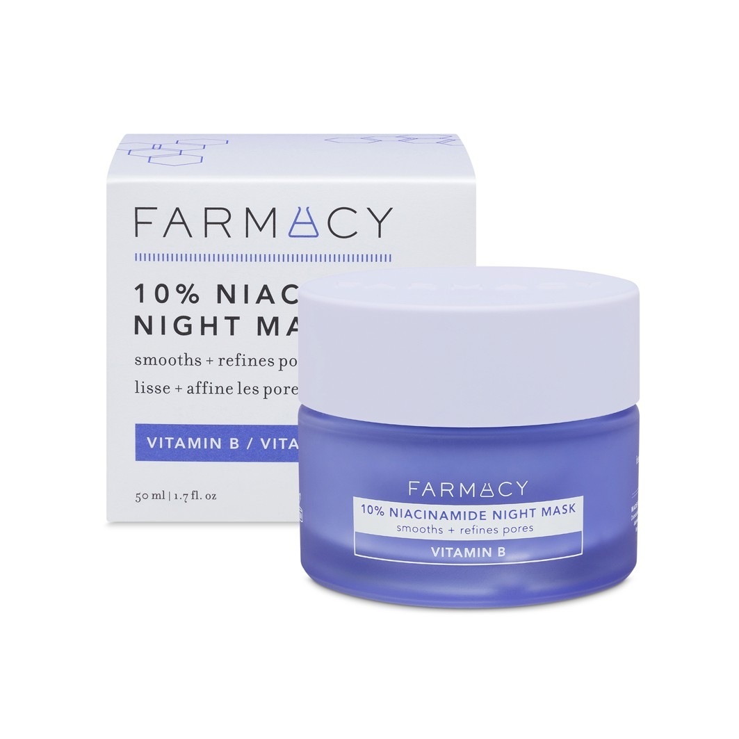 APTIEKAS mitrinošā maska 10% niacinamīda nakts maska - 50 ml