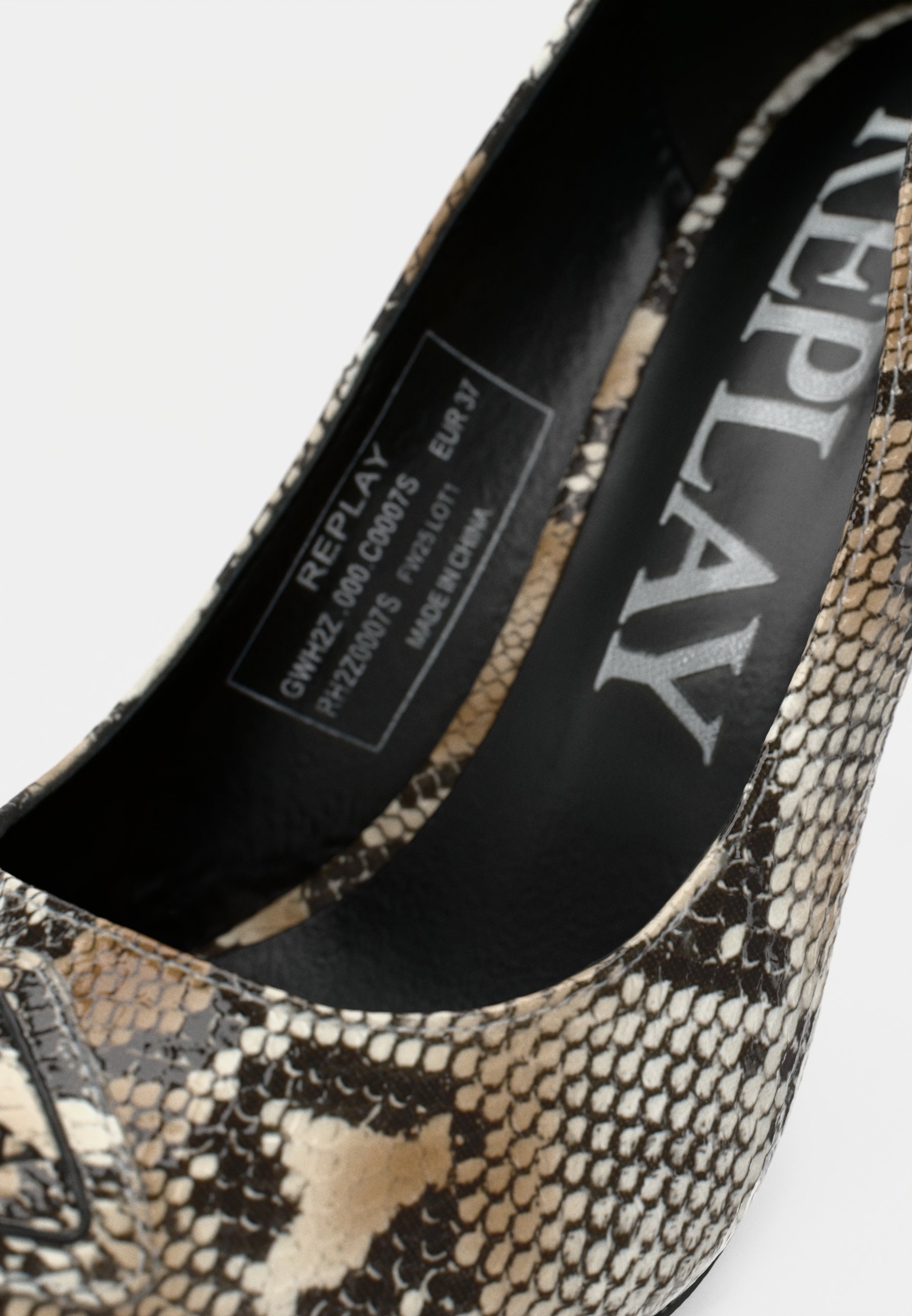 Replay MARTINE SNAKE - Hoge hakken - beige