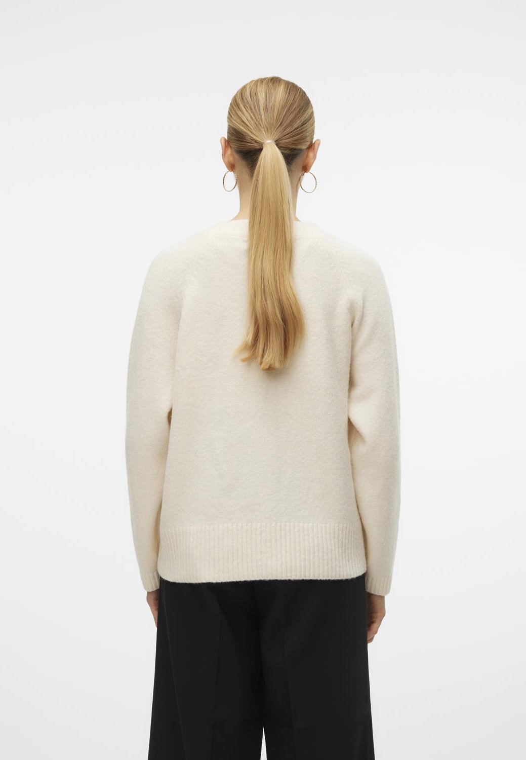Vero Moda BOOM LS V-Ausschnitt Knopfleiste - Cardigan - Birkenmischung