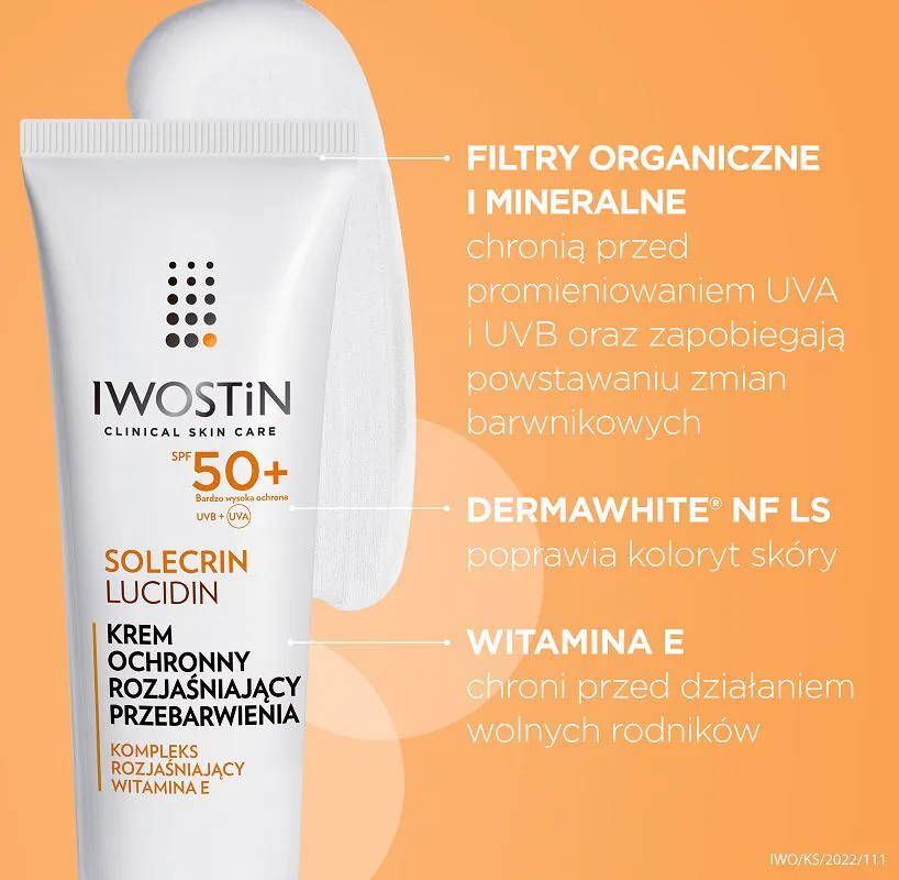 Iwostin Solecrin Lucidin Krem na przebarwienia SPF 50+