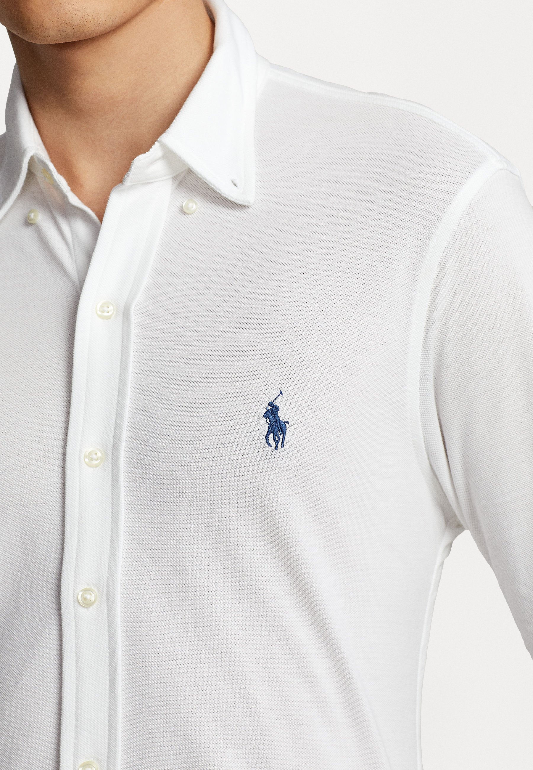 Polo Ralph Lauren FEATHERWEIGHT MESH SÄRK - Särk - valge