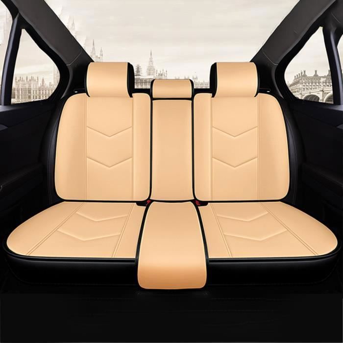 Autositzbezug – MOMOTOU – Beige – PU-Leder – Verschleißschutz – Airbag-kompatibel