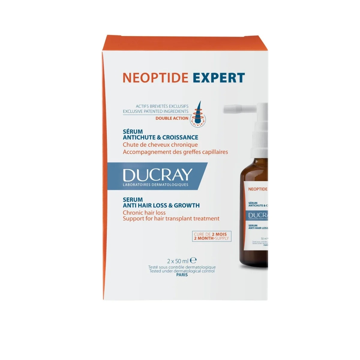 DUCRAY Ducray Neoptide Expert Serum tegen haaruitval 2 x 50 ml tegen haaruitval