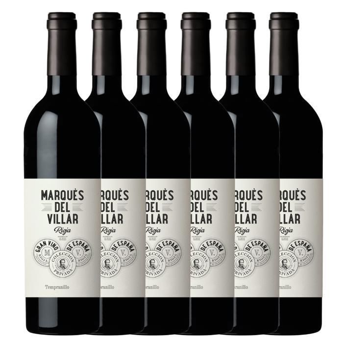 Marques del Villar Joven 2024 Vino rosso spagnolo, Les Passeurs de Vins, set regalo da 6 bottiglie