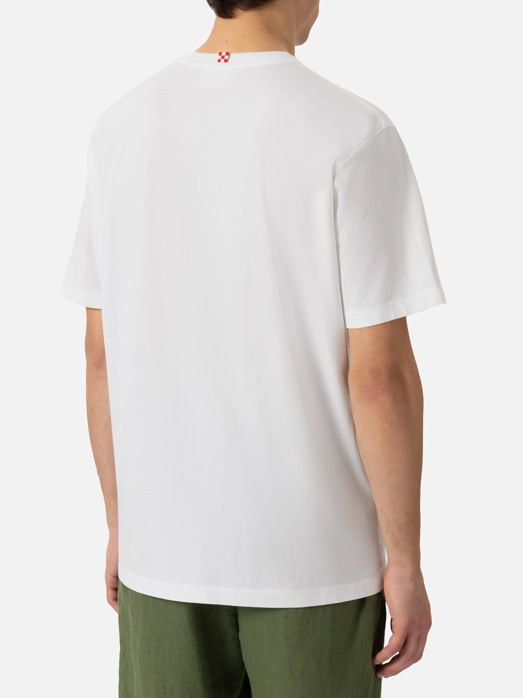 T-shirt Man in cotone con stampa Let the Summer Be Gin