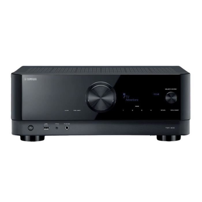 AV-versterker - YAMAHA - TSR-400 - 5.2 kanalen - 80W/kanaal - 4K/8K, Wi-Fi & Bluetooth