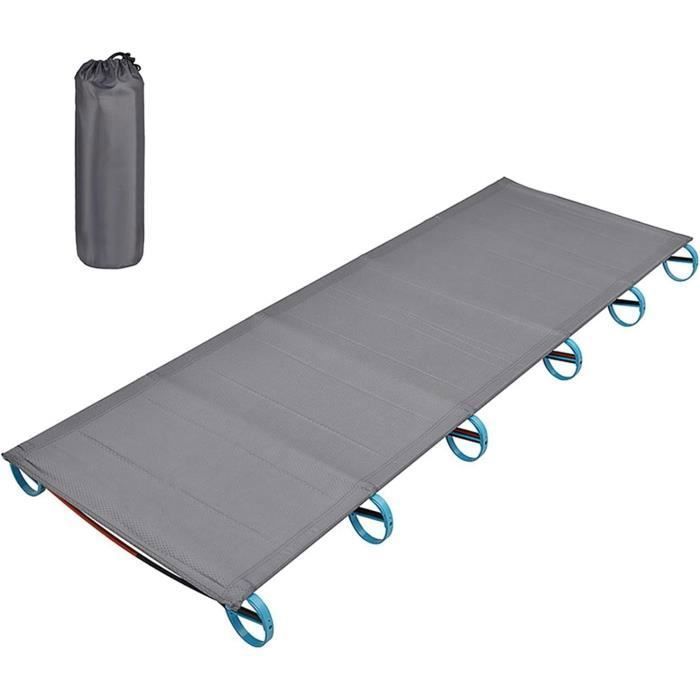 Folding camping cot - Not specified - Blue - 150 kg capacity - Oxford fabric - Regular use TRAINING EQUIPMENT
