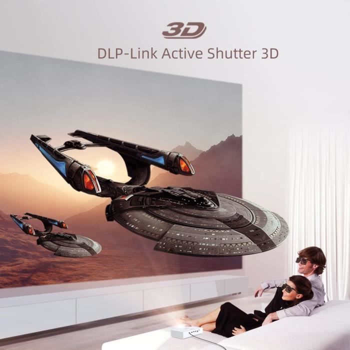 BAZARLAND30. Proyector de cine en casa BYINTEK R19 DLP 3D 4K HD.